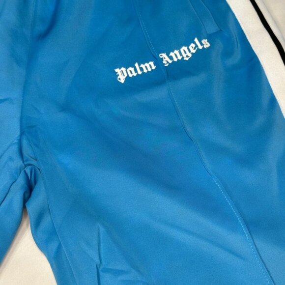 NWT Palm Angels Blue Logo Shorts Size Large - Picture 2 of 4